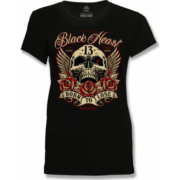 Dámské tričko tričko street dámské - BORN TO LOSE - BLACK HEART - 12615