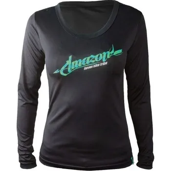 cyklistický dres dres dlouhý dámský HAVEN AMAZON černo/zelený (dres dlouhý dámský HAVEN AMAZON černo/zelený)