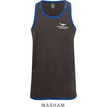 Pracovní zástěra Bavlněné tílko s prodloužením na zádech Longhorn velikost XXL barva šedá Hasham