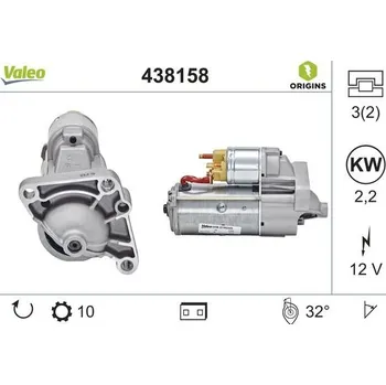 Autoelektrika Startér VALEO 438158