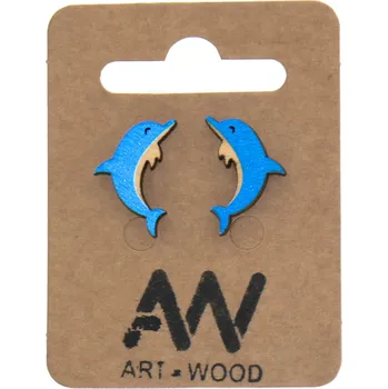 Náušnice art-wood.cz Náušnice - delfín