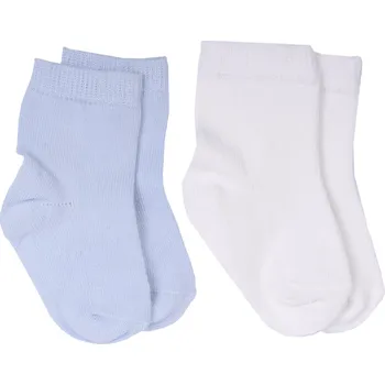 Kojenecké oblečení kitikate Sada 2 párů ponožek BASIC_S95675 Velikost: 18 - 24 MĚSÍCŮ, Barva & Vzor: SMETANOVÁ/MODRÁ