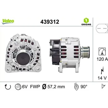 Autoelektrika generátor VALEO 439312
