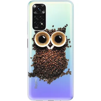 Pouzdro na mobilní telefon Odolné silikonové pouzdro iSaprio - Owl And Coffee - Xiaomi Redmi Note 11 / Note 11S