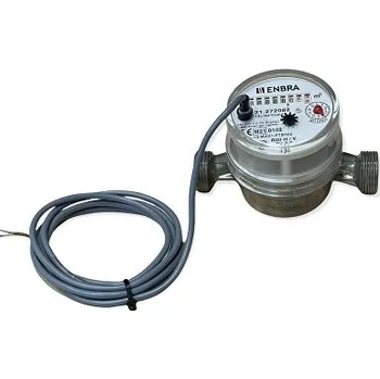 ENBRA ET I | Bytový vodoměr s impulsním výstupem 10l/imp Teplota vody: Studená, Světlost DN a připojení: DN 20 - Rp 1", Průtok [m3/h]: 4,0