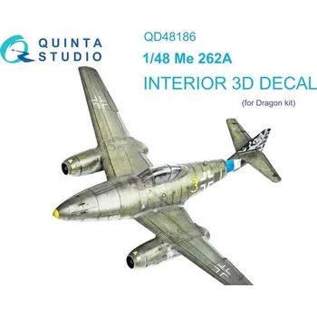 Plastikový model 1/48 Me 262A 3D-Printed & col.Interior (DRAG)