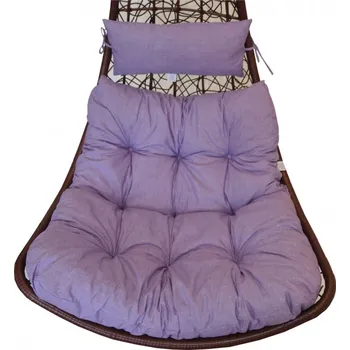 Axin Trading s.r.o. Polstr na houpačku Margarita - látka fialový melír