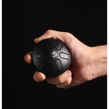 Hütermann Tongue drum - 3' (9,5cm), 6 tónů - Černá s příslušenstvím