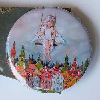 Dekorativní magnet Andělka pro malé radosti - velký magnet 75 mm