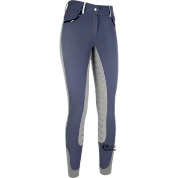 Jezdecké kalhoty Zimní rajtky HKM -SIENA- - Antracit/šedá - 40