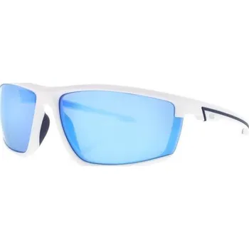 Sluneční brýle HIS 17101 bílá lesk modrá, čočka modrá zrcadlo polarizovaná 2