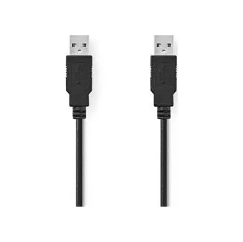 Mobilní telefon Nedis CCGB60000BK20 - USB 2.0 kabel | A Zástrčka - A Zástrčka | 2 m | Černá barva