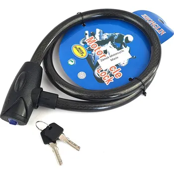 Zámek na kolo Zámek Motorcycle MASIV - 120cm lankový zámek na kolo, koloběžku i motocykl, průměr ocelového lana 17mm