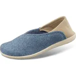 Dámská domácí nazouvací obuv, vlněná plsť, modrá: 36