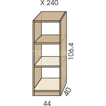 regál Policový regál JIM 5 X 240