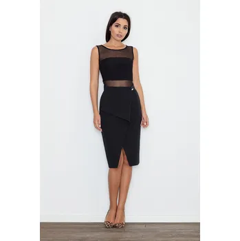 Dámská sukně Černá skládaná sukně M559 Velikost: S