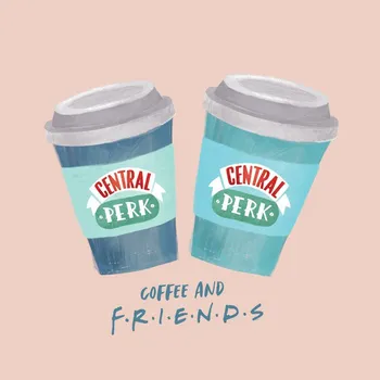 Plakát Plakát, Obraz - Friends - Coffee and Friends
