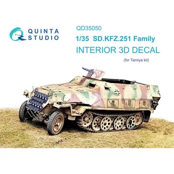 Plastikový model 1/35 SD.KFZ.251 Family 3D-Printed & col.Interior
