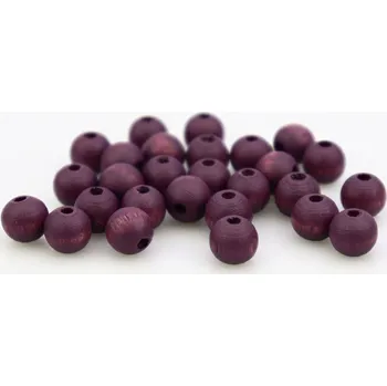 Dětské navlékací korálky Pro Háčkování Dřevěný korálek 8 mm fialový