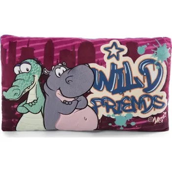 plyšák NICI polštář Krokodýl Hroch, 43x25 cm, GREEN