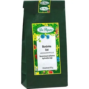 Přírodní produkt Borůvka list, 50 g Dr. Popov
