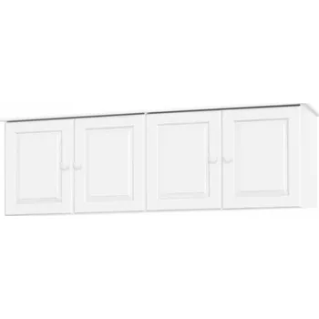 Šatní skříň IdeaNabytek Nástavec 4dveřový 8853B bílý lak