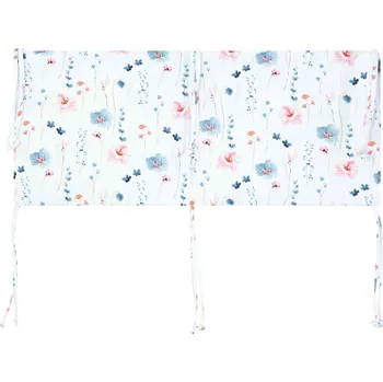 Příslušenství pro dětskou postel a kolébku ESITO Mantinel do postýlky Minky Verona růžová 28x60 cm