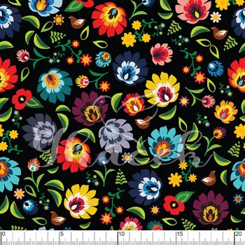 Zakázkový tisk, softshell, kočárkovina... Folklor Látky k tisku: Microfirba