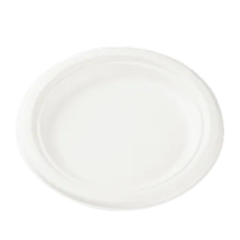 Jednorázové nádobí EcoPack Talíř z cukrové třtiny 18 cm 1-dílný bílý bal/50 ks Balení: 50