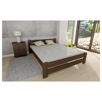 Postel Postel masiv Union - OŘECH 160 x 200 cm + rošt ZDARMA