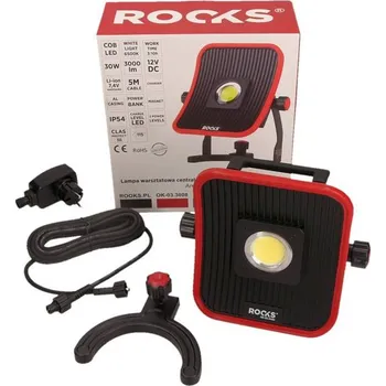 Nářadí pro automobil Rooks Dílenská lampa 2v1, Cob Led 30w 3000lm OK-03.3008
