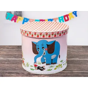 Elektroinstalační krabice Kulatá krabice s Krtkem a slonem