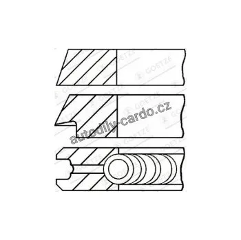 Motor automobilu Sada pístních kroužků GOETZE 08-109400-10
