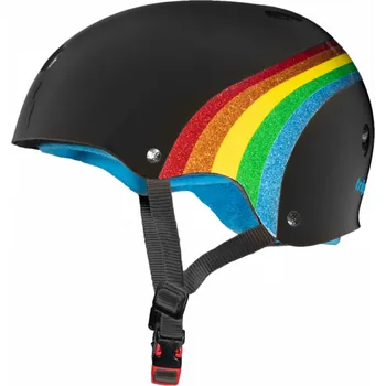 Helma na in-line Triple Eight - The Certified Sweatsaver Helmet Rainbow Black - helma Velikost: XS/S