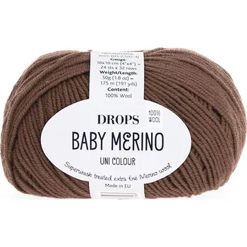 Příze Příze DROPS Baby merino uni color 52 - čokoládová