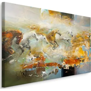 Obraz MyBestHome BOX Plátno Cválající Koně Varianta: 30x20