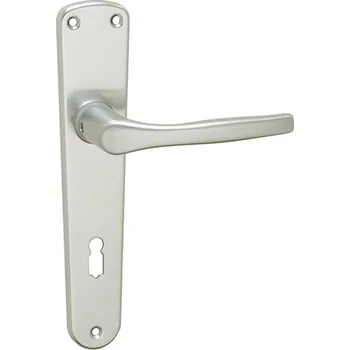 Dveřní kování MP KOVÁNÍ BA - LUXOR - B Provedení: BB (pokojový klíč), Povrch: F1 - stříbrný elox, Rozteč: 90 mm