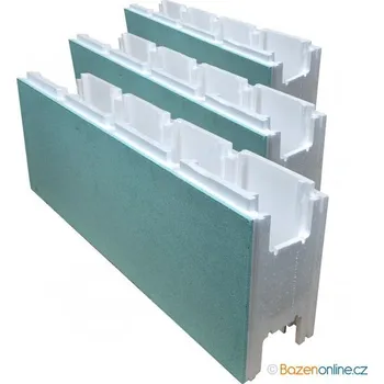 Polystyrenové tvárnice PS 25/80 na bazén 7 x 3 x 1,5 m – EXTRA HARD