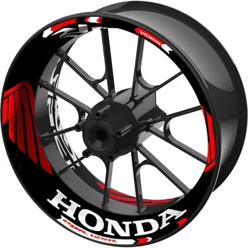 Polep vozidla jednodílné polepy na kola HONDA CBR125R černo-červená