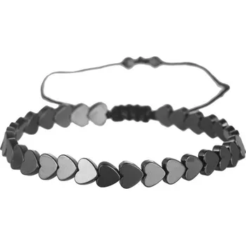Náramek Hematitový náramek - HEART