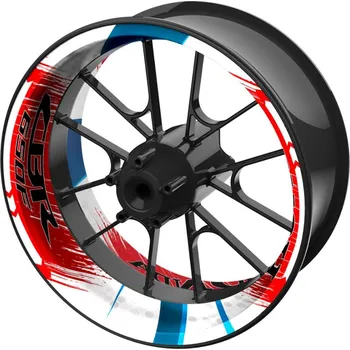 Polep vozidla jednodílné polepy na kola HONDA CBR 650F Trikolóra
