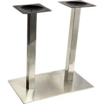 Stolová podnož GEP Stolní podnož dvojitá MIRROR / nerez 740 mm