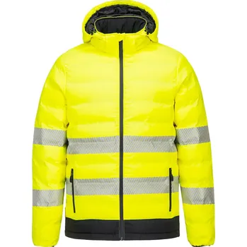 PW S548 Vyhřívaná bunda HiVis žlutá - v. S