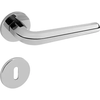 Dveřní kování MP KOVÁNÍ TI - OKTAGON - R 4160 5S Provedení: KL/KL. na rozetách (bez spodní rozety), Povrch: OC - chrom lesklý