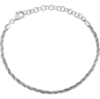 Náramek Stříbrný náramek Aslan proplétaný