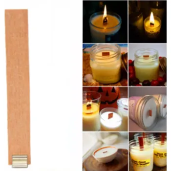 Výroba svíčky Přírodní dřevěný knot s kovovým držákem 1,9 cm