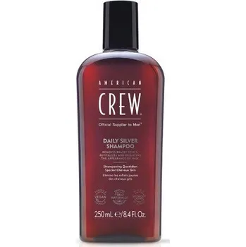 Šampon American Crew Daily Silver Shampoo - Pánský šampon na šedivé vlasy 250ml