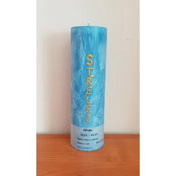 Svíčka Střelec 23.11. - 21.12., Vůně třešeň