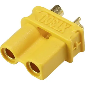 RC vybavení Reely RE-6619107 zástrčkový konektor k propojení akumulátoru a regulátoru RC modelu XT30U, 2 mm zásuvka pozlacené, k pájení 1 ks