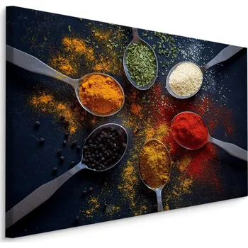 MyBestHome BOX Plátno Barevné Koření Na Lžičkách Varianta: 30x20